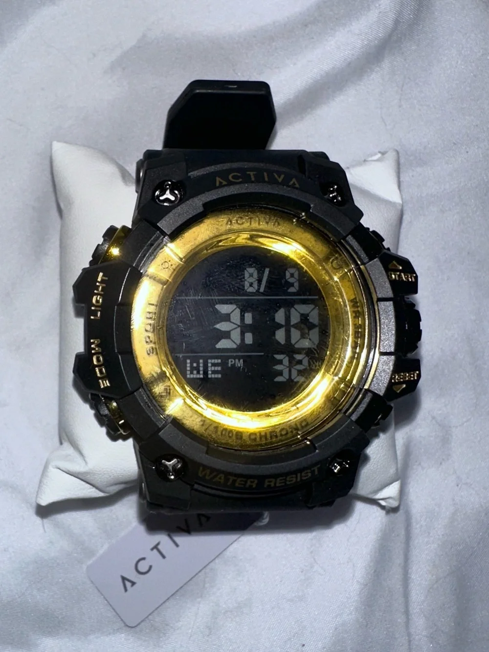 Activa X Invicta NWT Sync Men's 50mm Black Gold Digital Sport Watch ACW8046-003